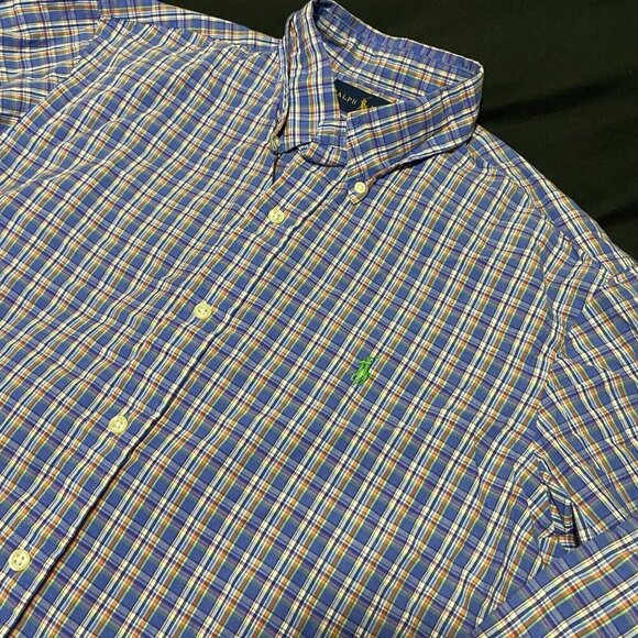 Polo Ralph Lauren Other - Polo Ralph Lauren Shirt Men’s Medium Check Strip Button Down Long Sleeve Classic